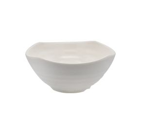 Seashell Bowl Square White 40oz 7-1/2"