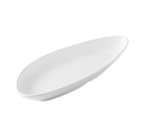 Shelton Platter Triangular Coupe Matte White 11-1/8"