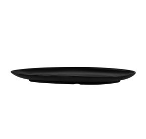 Shelton Platter Triangular Coupe Wide Matte Black 15"
