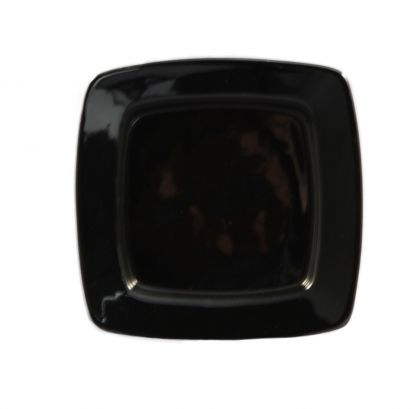 Square In Square Plate Black 8 7/8"