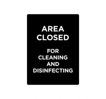Sign Stanchion AREA CLOSED
