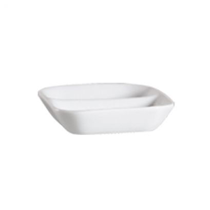 Divided Square Sauce Dish 3"