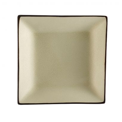 Square Plate Creamy White 10"