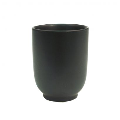Cup 8oz Non-Glare Glaze Black 2 3/4"