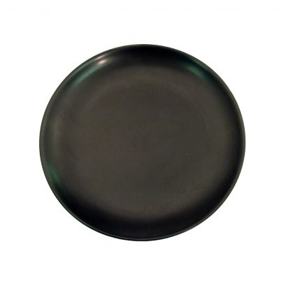 Coupe Plate Non-Glare Glaze Black 10"