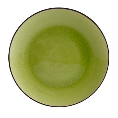 Coupe Plate Golden Green 10"