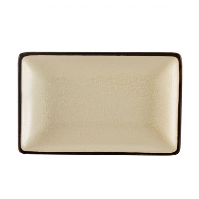 Rect. Platter Creamy White 5"