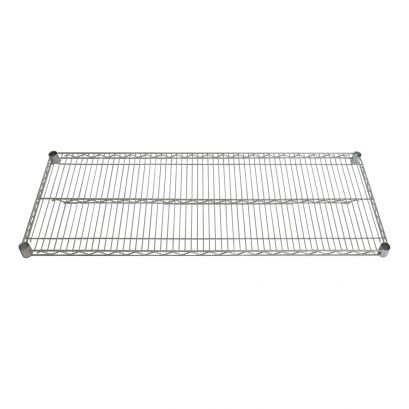 Chrome Plated Wire Shelf 48" x 14" with 4 Clips