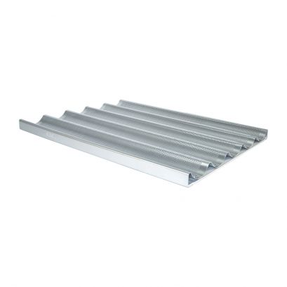 French Baguette Pan AL 26" x 18" 5-Loaf