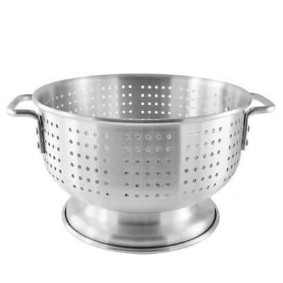 Colander AL Flat-Hdl & Footed 16 qt.
