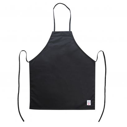 Chef's Pride Bib Apron Full Length w/o Pocket Black