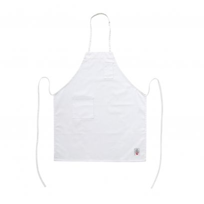 Chef's Pride Bib Apron Full Length w/ Pocket White 