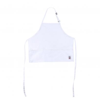 Chef's Pride Bib Apron Mid-Length Adjustable 3-Pocket White
