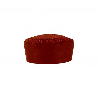Chef's Pride Pillbox Chef Hat 3-1/2"H Red S/M