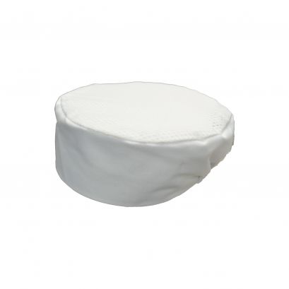 Chef's Pride Pillbox Chef Hat 3-1/2"H White L/XL