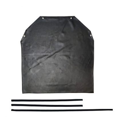 Latex Black Dishwashing Apron 44-1/2" x 37"