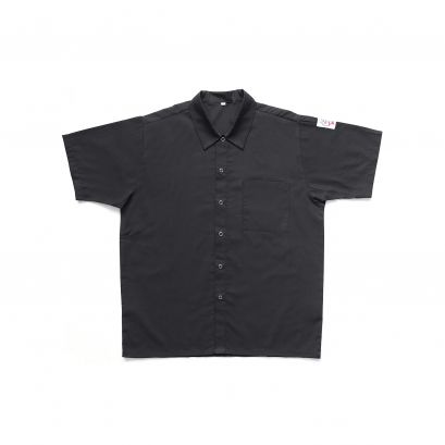 Chef's Pride Shirt Snap Button Black 1XL