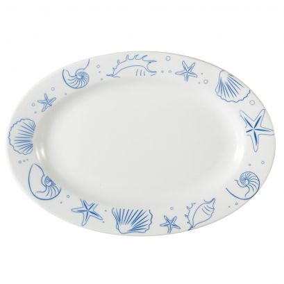 Seashell Oval Platter PW 15"