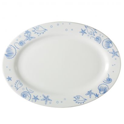 Seashell Oval Platter PW 18"