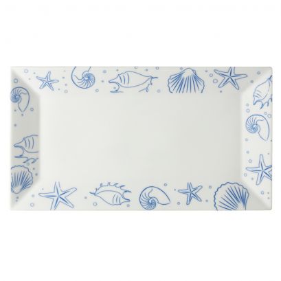 Seashell Rect. Platter PW 14 1/2"