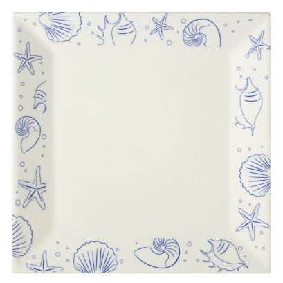 Seashell Square Plate AW 12"