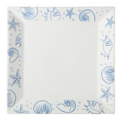 Seashell Square Plate PW 12"