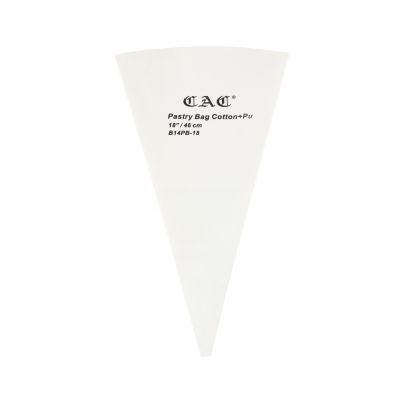 Pastry Bag PU-Lined Cotton 18"