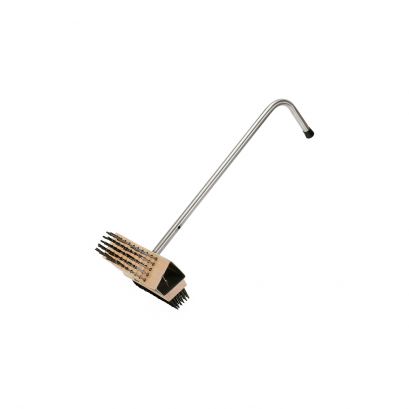 Broiler/Grill Brush 2-Head W/ 28" Stainless Steel Handle