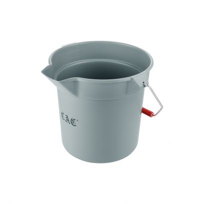 Bucket Round Poly Gray 10 qt.