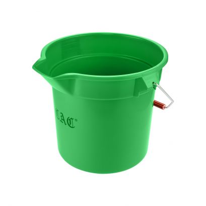 Bucket Round Poly Green 14 qt.