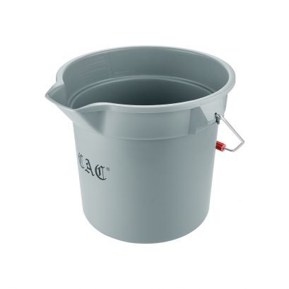 Bucket Round Poly Gray 14 qt.