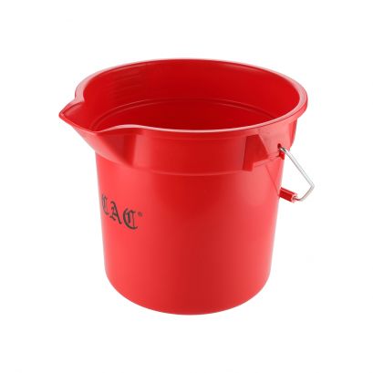 Bucket Round Poly Red 14 qt.