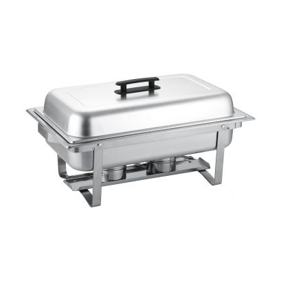 Modish 8 qt. Stainless Steel Chafer Full Size with Folding Frame