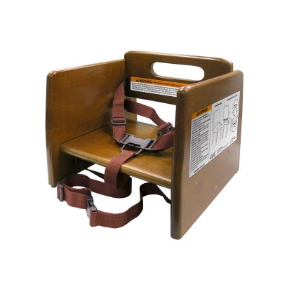 Booster Seat Wooden 10-7/8"H Walnut