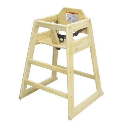 High Chair Wooden 29-3/4"H Natural