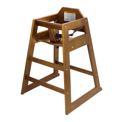 High Chair Wooden 29-3/4"H Walnut