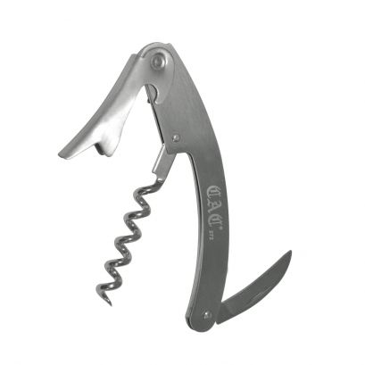 Waiter's Corkscrew Stainless Steel Curved Handle