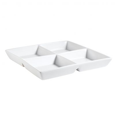 4 Compartment Square Tray 4ozx4 8"