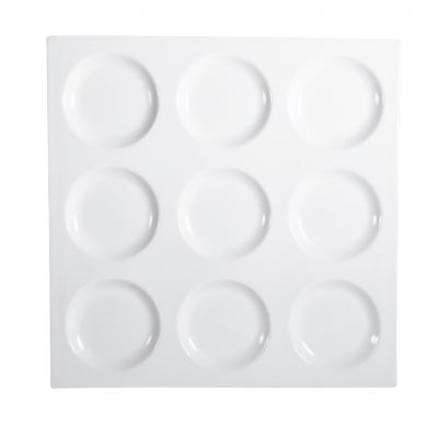 9 Compartment Square Tray 12"