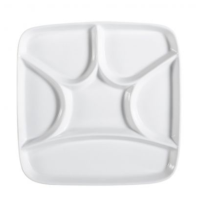 Crown Compartment Square Tray 8 1/2"