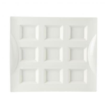 9 Compartment Rect. Tasting Tray 0.5ozx9 11 3/4"