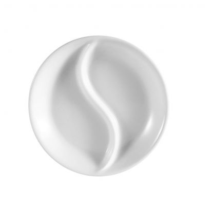 2 Compartment Round Dish 3 1/2"