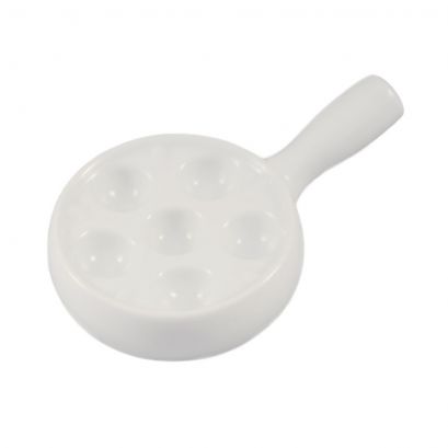Escargot Dish W/ Handle 10 3/4"