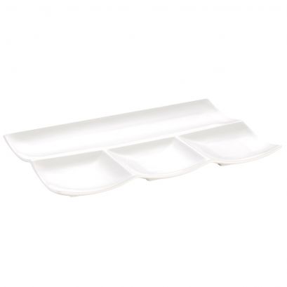 4 Section Rect. Platter 12"