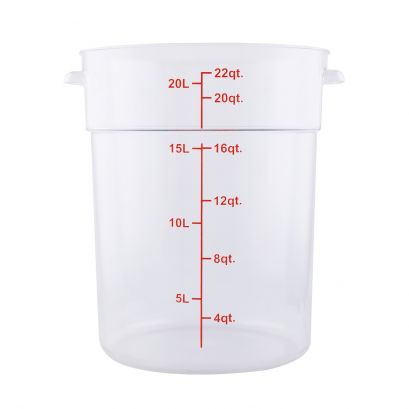 22QT Food Storage Container, Clear