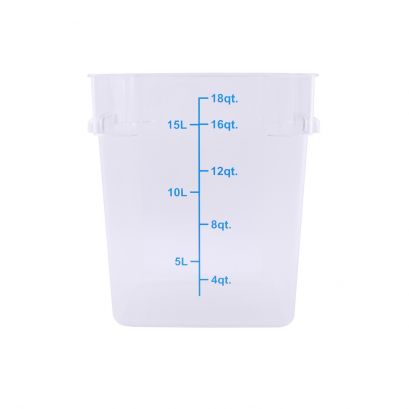 18QT Food Storage Container, Clear