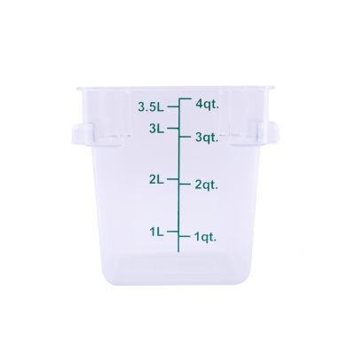 4QT Food Storage Container, Clear