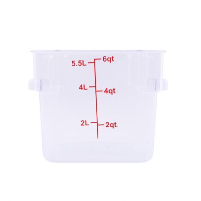 6QT Food Storage Container, Clear