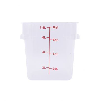8QT Food Storage Container, Clear