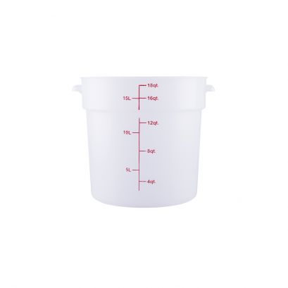 18QT Food Storage Container, Translucent